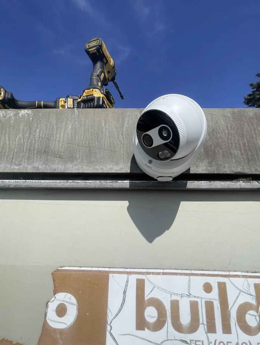 Camera mounted on a business lockup