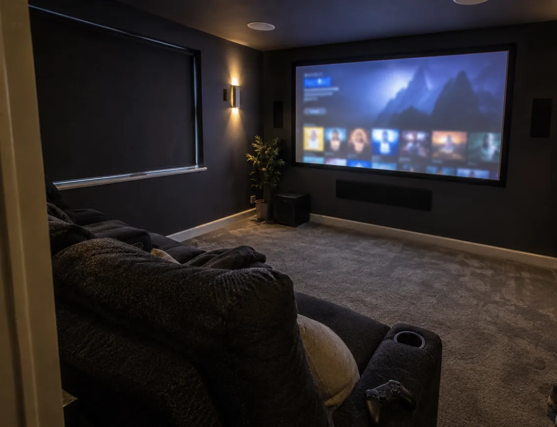 Home cinema room near Maidstone